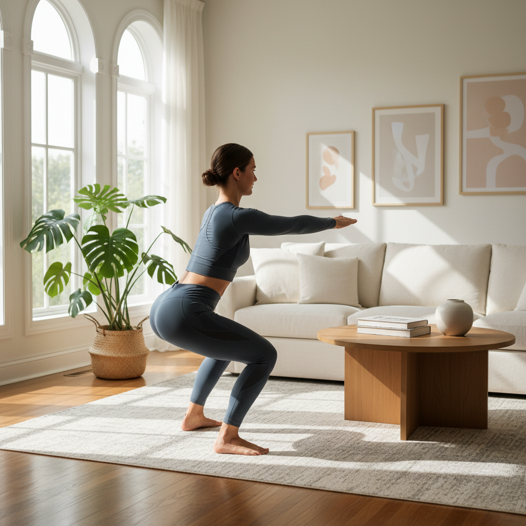 Familiarizează-te cu forma corectă pentru fiecare exercițiu. Poți folosi tutoriale video online sau aplicații de fitness. Începe cu un număr mic de repetări și concentrează-te pe mișcarea perfectă, ch…