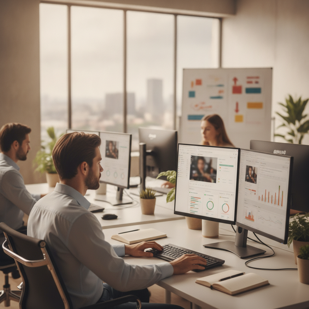Pe lângă CRM, alte instrumente tehnologice sunt vitale. Platformele de comunicare internă, precum Slack sau Microsoft Teams, facilitează colaborarea rapidă și eficientă între membrii echipei, reducând…